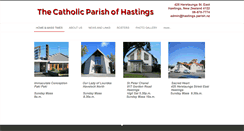 Desktop Screenshot of hastingscatholic.org.nz